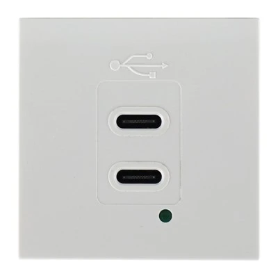 Dubbel USB C 30W laddare