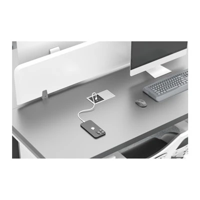 Ultra Slim Flip Lock Skrivbordsuttag